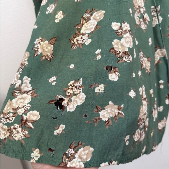 Vintage Rampage 80s Maxi Dress Floral FLAWS - Picture 7 of 7